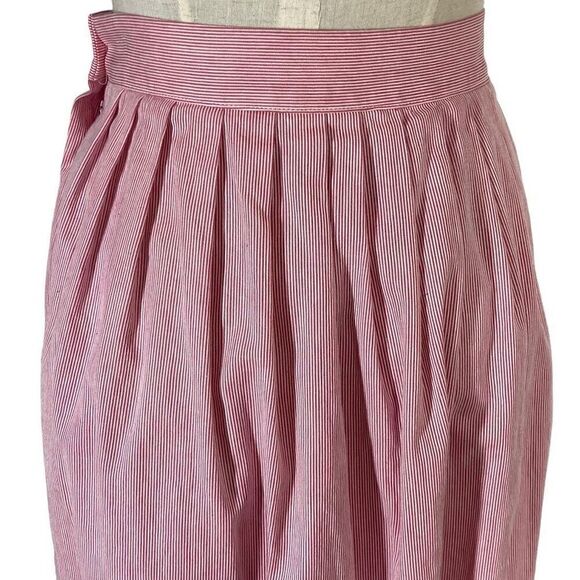 Victoire XS VTG 8 Pink Corduroy Skirt Midi Pleated 80s VTG Pockets Cottagrcore - Picture 7 of 15